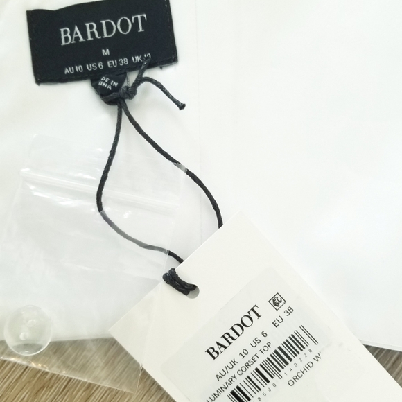 Bardot Luminary Corset Crop Top Silky Satin Zip-up NWT Boning Chic Revolve Lined - Picture 9 of 14